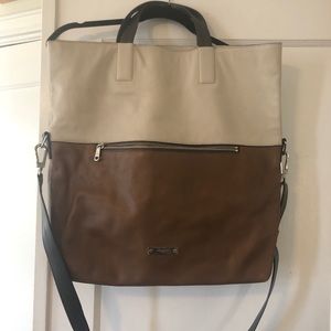 Coach tri-tone folding shoulder/tote bag
